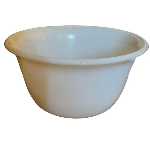 Vintage FARMHOUSE GE Milk Glass Mixing Bowl - Picture 1 of 6